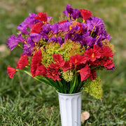 11 Styles Artificial Funeral Flowers with Vase Bulk Memorial Flowers Wholesale Set