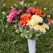 11 Styles Artificial Funeral Flowers with Vase Bulk Memorial Flowers Wholesale Set
