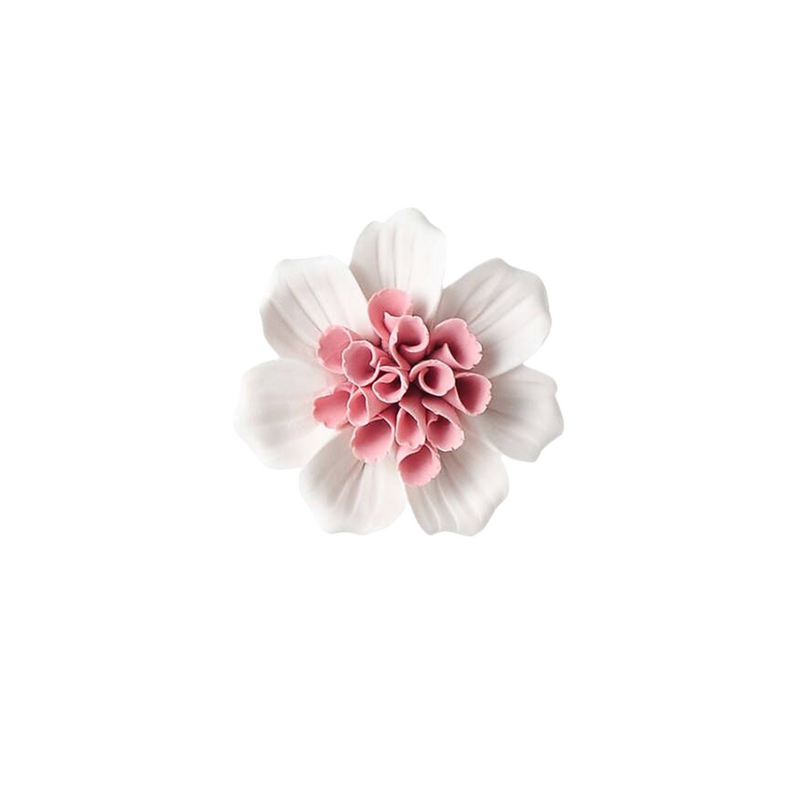 4.7 Inch Porcelain Artificial Flowers Bulk Ceramic Hanging Decoration Crafts
