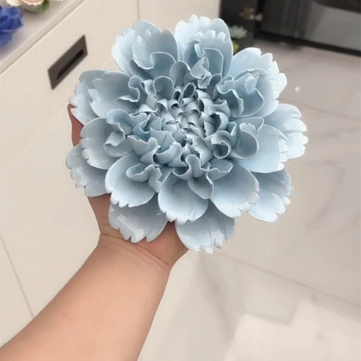 7 Inch Porcelain Peony Flowers Artificial Ceramic Hanging Decoration Bulk Pack