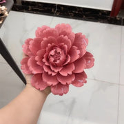 7 Inch Porcelain Peony Flowers Artificial Ceramic Hanging Decoration Bulk Pack