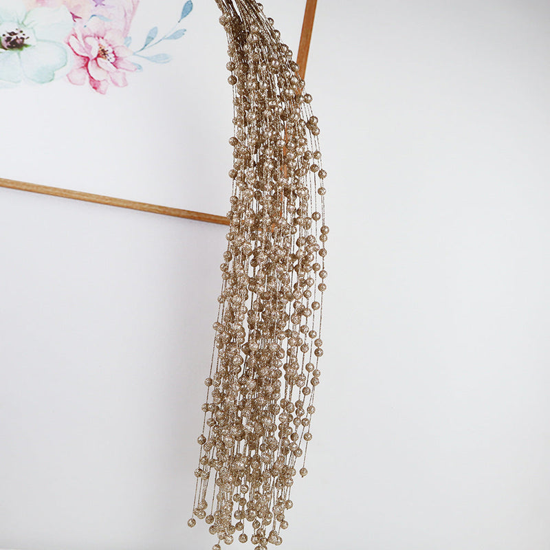 5 Pcs Artificial Glitter Berry Long Stems Christmas Flower Arrangement Decoration