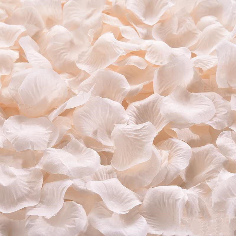 Faux Rose Petals for Wedding Engagement Decorations, Artificial Silk Flower Petals, 200 Pcs