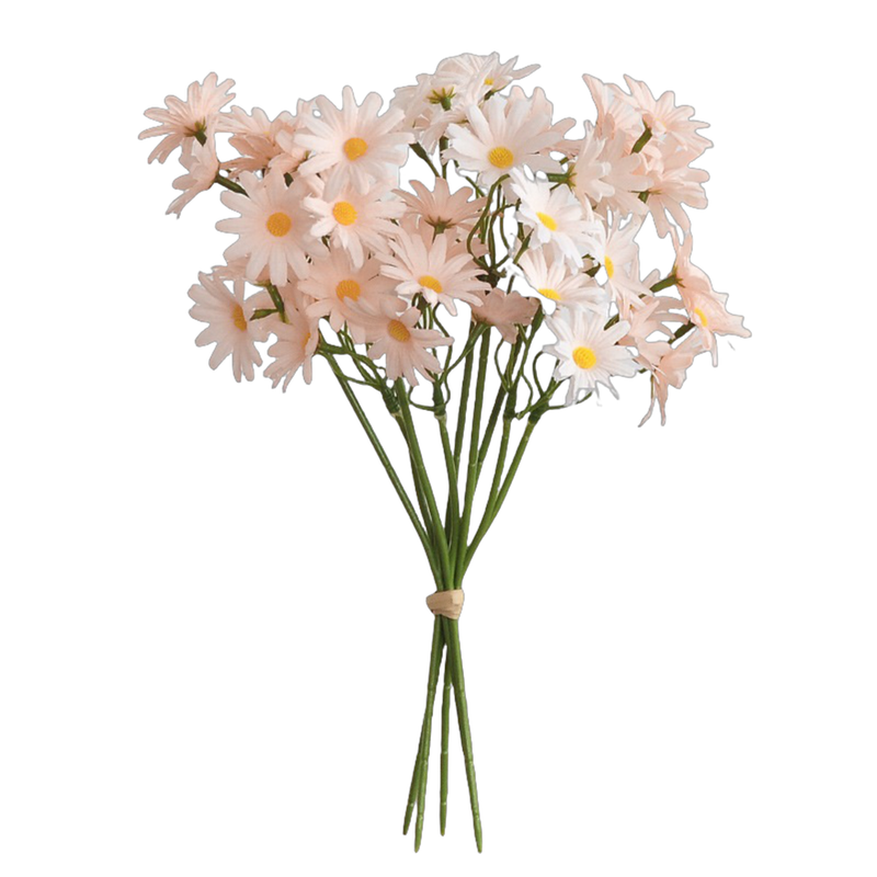 10.6 Inch Artificial Silk Daisy Stems, 10 Pcs Bulk Floral Arrangements for Weddings Crafts DIY