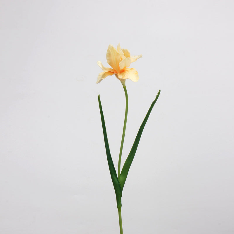 21.5 Inch Artificial Iris Stems 10 Pcs Real Touch Silk Flowers Bulk Wholesale