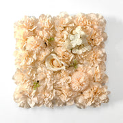 15 x 15 Inch 3D Silk Rose Flower Wall Panels Bulk Floral Decorative Panels