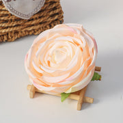 Cabbage Rose Silk Flower Heads 50 Pcs Artificial Flowers for DIY Wedding Bouquets Centerpieces Home Decor