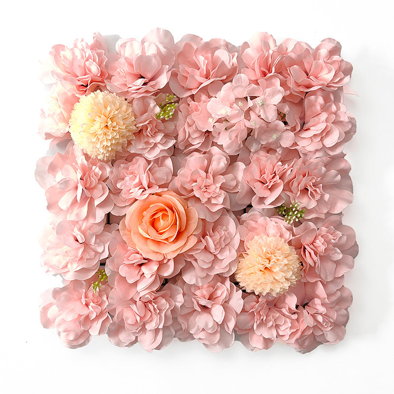 15 x 15 Inch 3D Silk Rose Flower Wall Panels Bulk Floral Decorative Panels