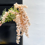 Extra Long Wisteria Blossom Stems 10 Pcs Hanging Artificial Flowers for Spring Decor