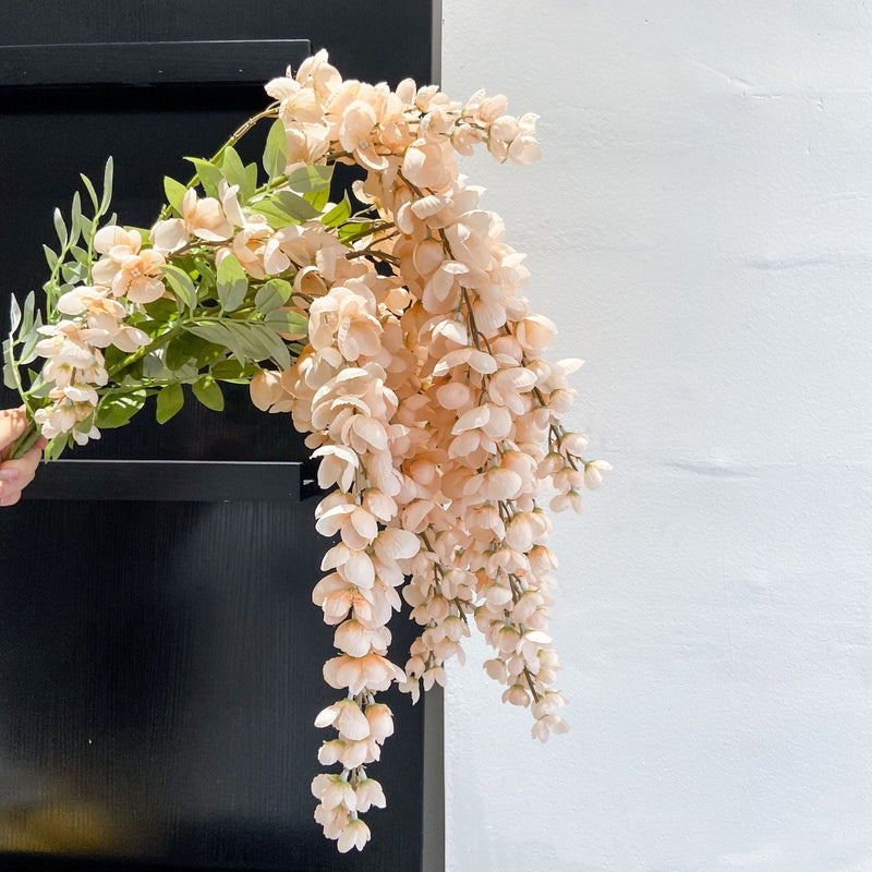 Extra Long Wisteria Blossom Stems 10 Pcs Hanging Artificial Flowers for Spring Decor