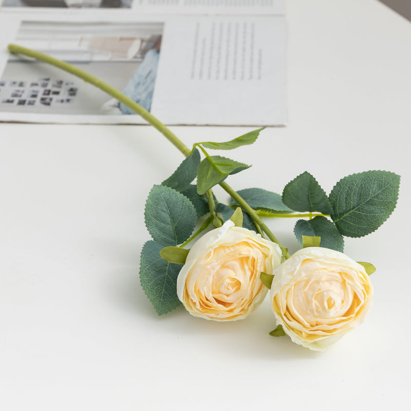 20 Inch Artificial Silk Peony Spray Branch Stems, 10 Pcs Bulk Pack