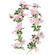 69 Inch Artificial Pink Cherry Blossom Vine for Spring Decor, Bulk Quantity