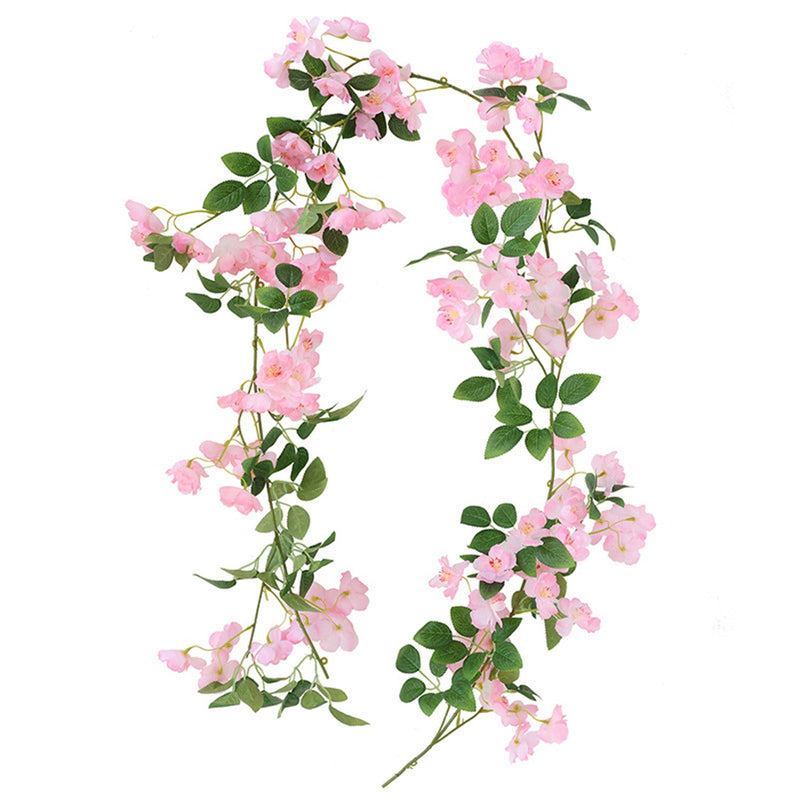 69 Inch Artificial Pink Cherry Blossom Vine for Spring Decor, Bulk Quantity