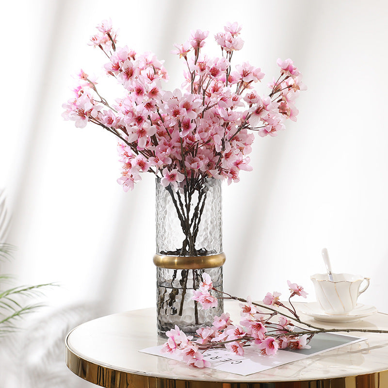 15 Inch Cherry Blossom Stems 10 Pcs Pink Silk Artificial Flowers Bulk
