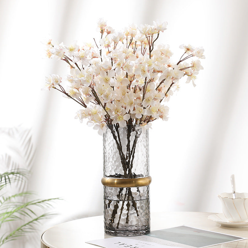 15 Inch Cherry Blossom Stems 10 Pcs Pink Silk Artificial Flowers Bulk