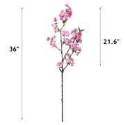 36 Inch Cherry Blossom Branches Artificial Silk Flowers Bulk 36 Pcs