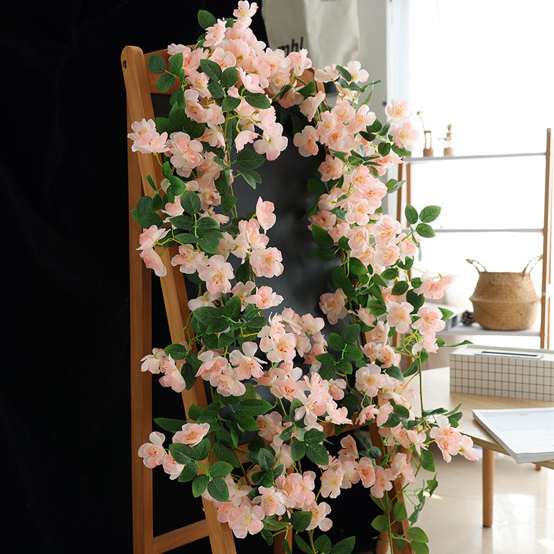 69 Inch Artificial Pink Cherry Blossom Vine for Spring Decor, Bulk Quantity