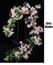 69 Inch Artificial Pink Cherry Blossom Vine for Spring Decor, Bulk Quantity