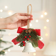 Christmas Jingle Bell Ornaments with Pine Cones and Berries Bulk Set