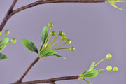 35 Inch Artificial Christmas Mistletoe Branches with Fruits, 10 Pcs Bulk Stems