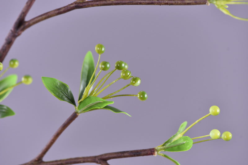 35 Inch Artificial Christmas Mistletoe Branches with Fruits, 10 Pcs Bulk Stems