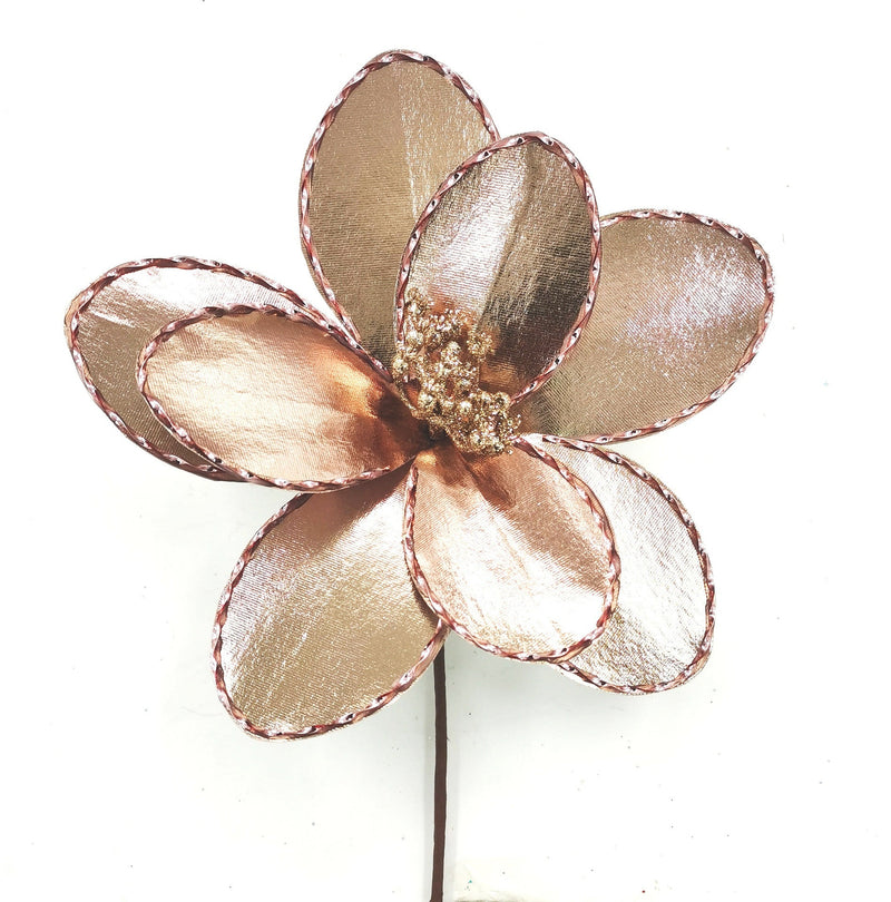 10 Inch Glitter Artificial Poinsettia Flower Stems, 10 Pcs Christmas Decoration