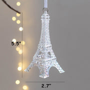 Bulk Clear Christmas Tree Ornaments 50 Pcs Holiday Hanging Decorations