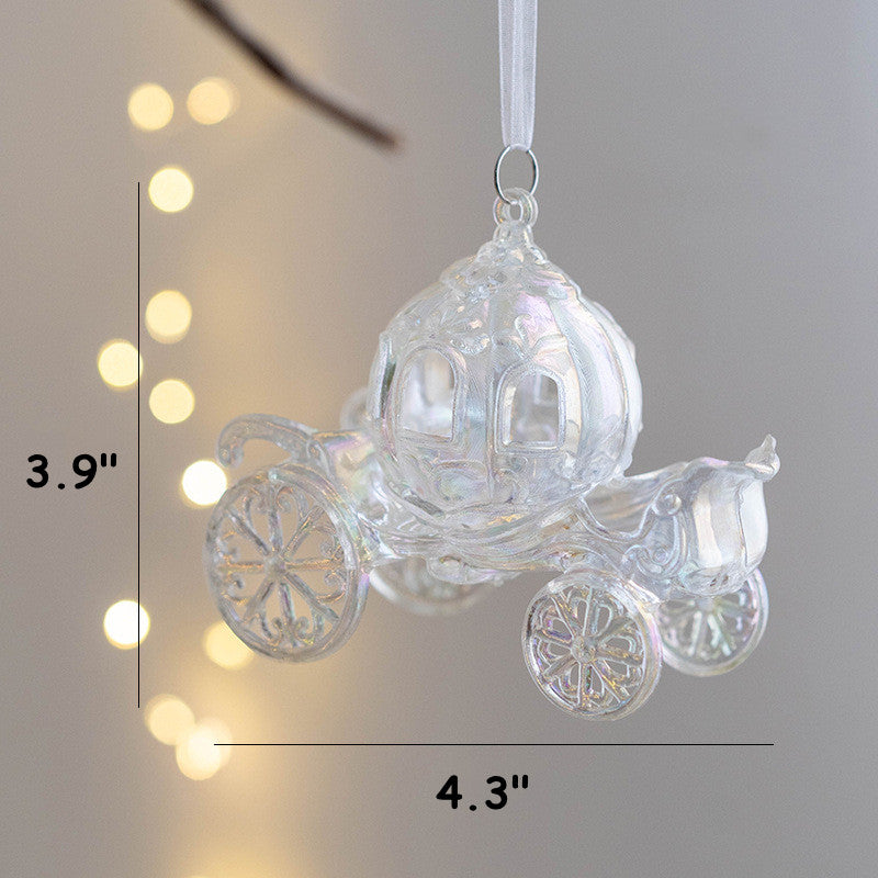 Bulk Clear Christmas Tree Ornaments 50 Pcs Holiday Hanging Decorations