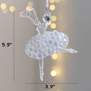 Bulk Clear Christmas Tree Ornaments 50 Pcs Holiday Hanging Decorations