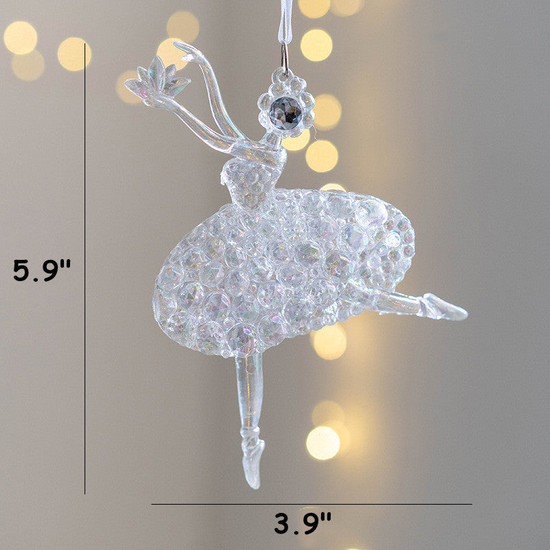 Bulk Clear Christmas Tree Ornaments 50 Pcs Holiday Hanging Decorations