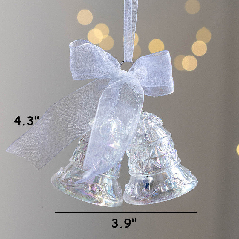 Bulk Clear Christmas Tree Ornaments 50 Pcs Holiday Hanging Decorations
