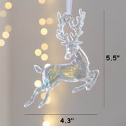 Bulk Clear Christmas Tree Ornaments 50 Pcs Holiday Hanging Decorations