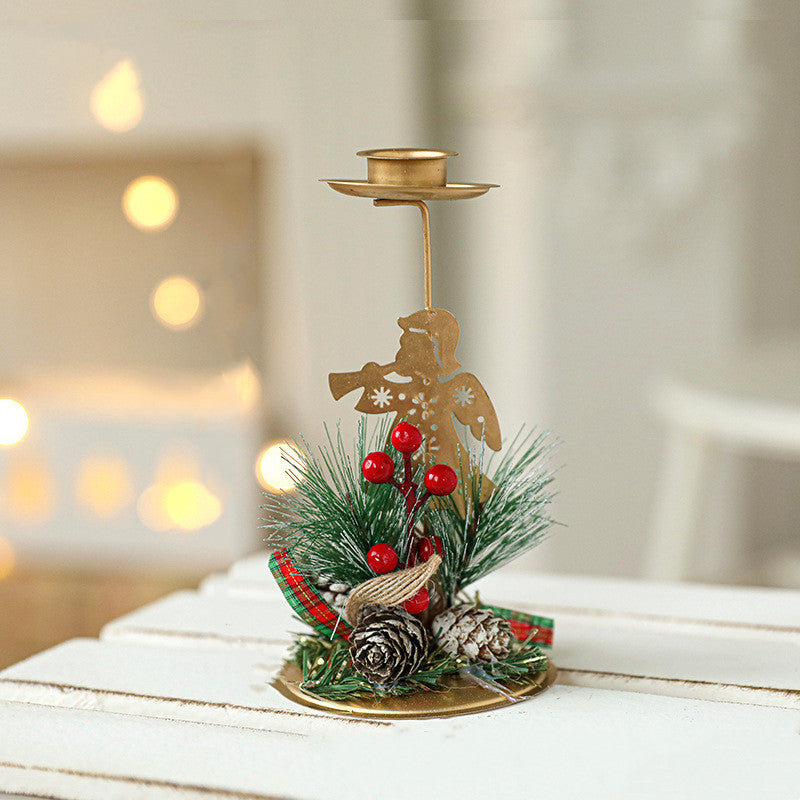 Bulk Christmas Metal Candle Holder Table Centerpiece Wholesale