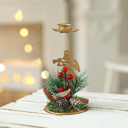 Bulk Christmas Metal Candle Holder Table Centerpiece Wholesale