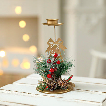 Bulk Christmas Metal Candle Holder Table Centerpiece Wholesale