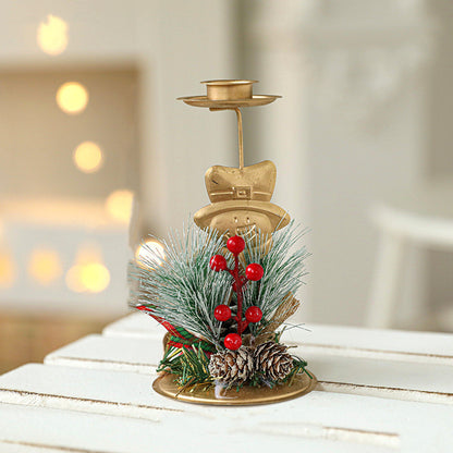 Bulk Christmas Metal Candle Holder Table Centerpiece Wholesale