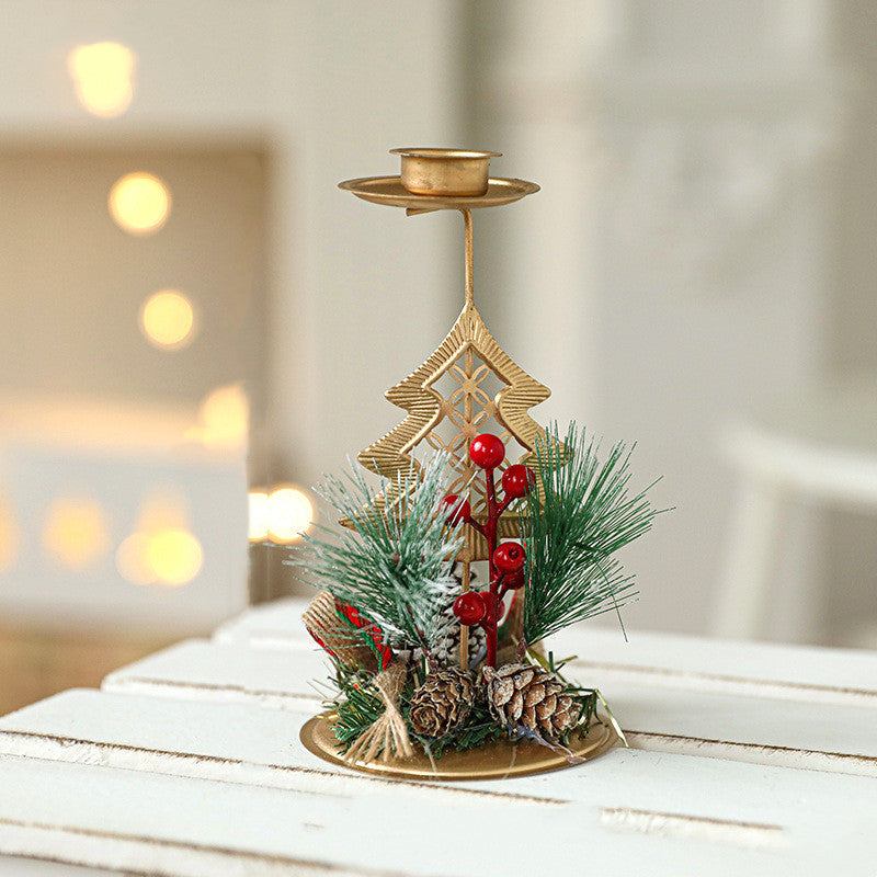 Bulk Christmas Metal Candle Holder Table Centerpiece Wholesale