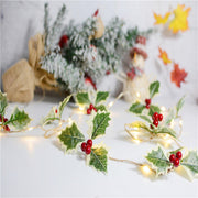 6.5FT Pre-lit Christmas Garland with LED Lights, Pinecones, and Berries, Artificial Holiday Decor, Bulk Quantity