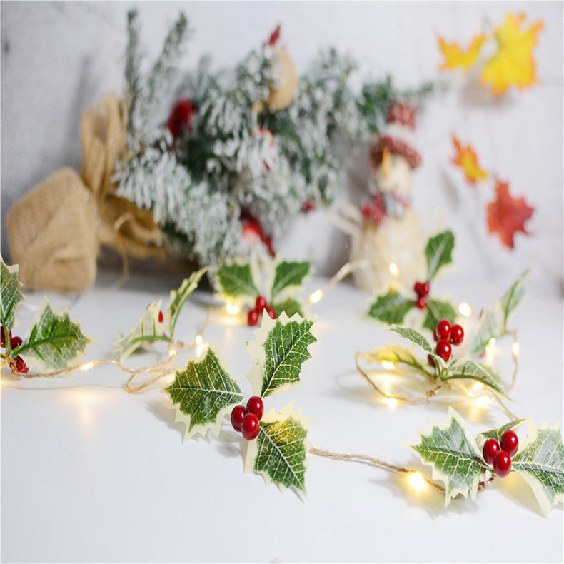 6.5FT Pre-lit Christmas Garland with LED Lights, Pinecones, and Berries, Artificial Holiday Decor, Bulk Quantity