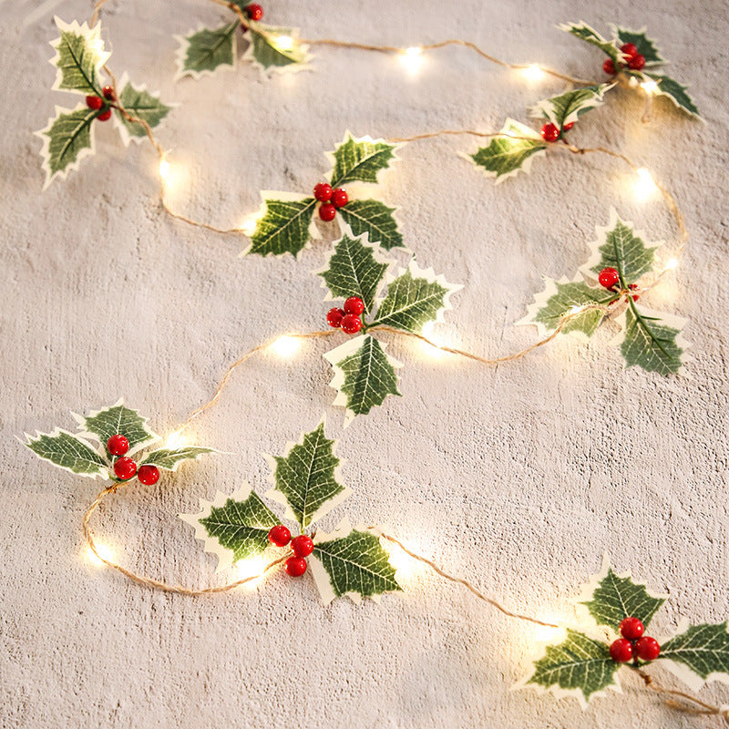 6.5FT Pre-lit Christmas Garland with LED Lights, Pinecones, and Berries, Artificial Holiday Decor, Bulk Quantity