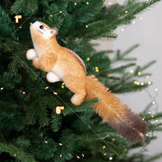 Christmas Squirrel Ornament 12 Pcs Hanging Decorations for Tree Holiday Bulk Set