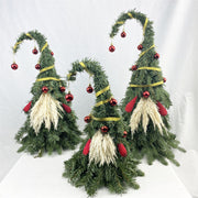 Artificial Gnome Tree Christmas Decoration with Ornaments, Bulk Wholesale Quantity