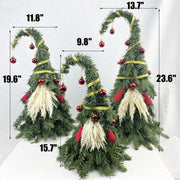 Artificial Gnome Tree Christmas Decoration with Ornaments, Bulk Wholesale Quantity