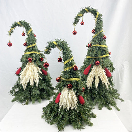 Artificial Gnome Tree Christmas Decoration with Ornaments, Bulk Wholesale Quantity