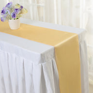 Bulk 4 Pack Satin Table Runner 12 x 108 Inch Long Wholesale