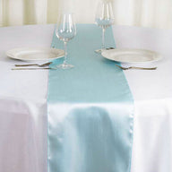 Bulk 4 Pack Satin Table Runner 12 x 108 Inch Long Wholesale