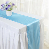 Bulk 4 Pack Satin Table Runner 12 x 108 Inch Long Wholesale