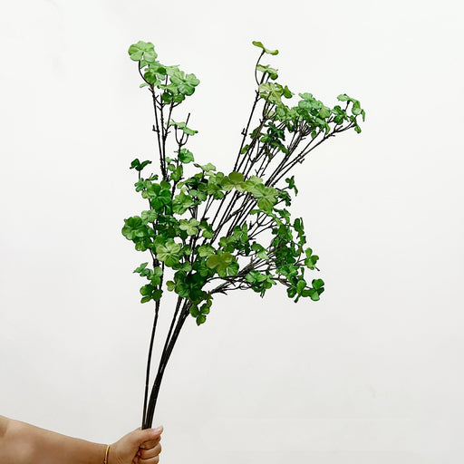 35 Inch Artificial Shamrock Clover Stems, 6 Pcs Real Touch St. Patrick’s Day Branches