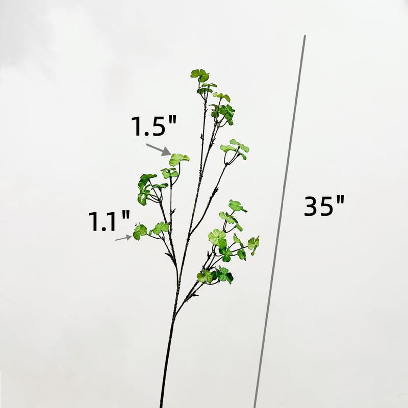 35 Inch Artificial Shamrock Clover Stems, 6 Pcs Real Touch St. Patrick’s Day Branches