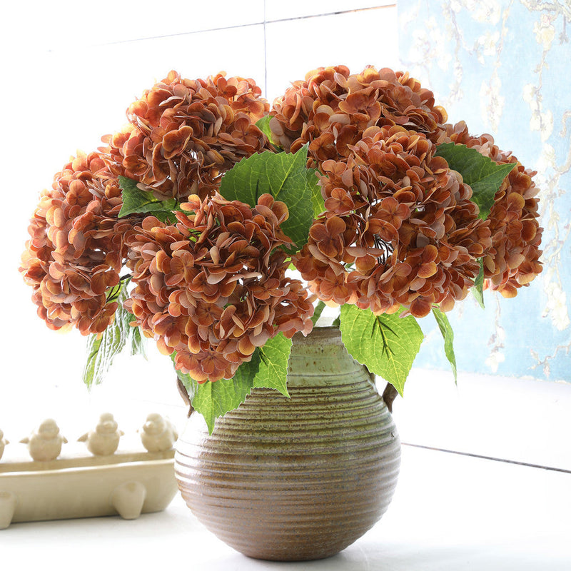 19 Inch Real Touch Hydrangea Stems, 20 Pcs Bulk Artificial Flowers for Floral Arrangements